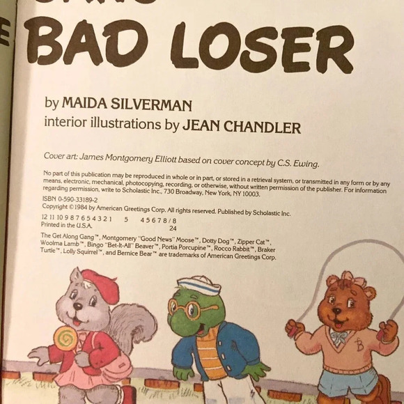 Vintage 1984 The Get Along Gang and  the Bad Loser Scholastic Book - Picture 10 of 16